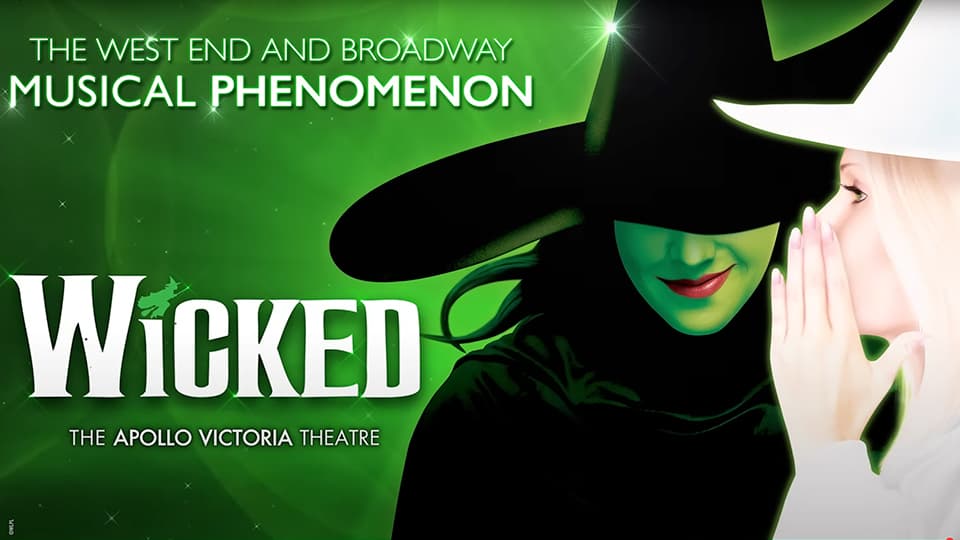 Offical Wicked the Musical trailer screengrab